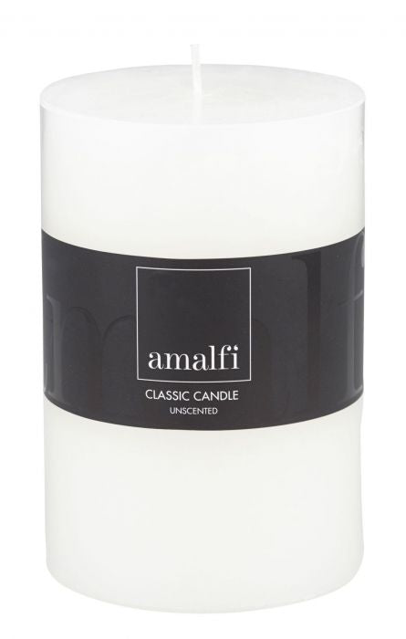 Amalfi / Classic White Pillar Candle (15x10x10cm)