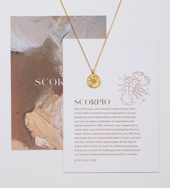 Kirstin Ash / Scorpio Zodiac - 18K Gold Vermeil