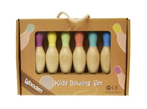 Kaper Kidz / Rainbow Wooden Bowling Set