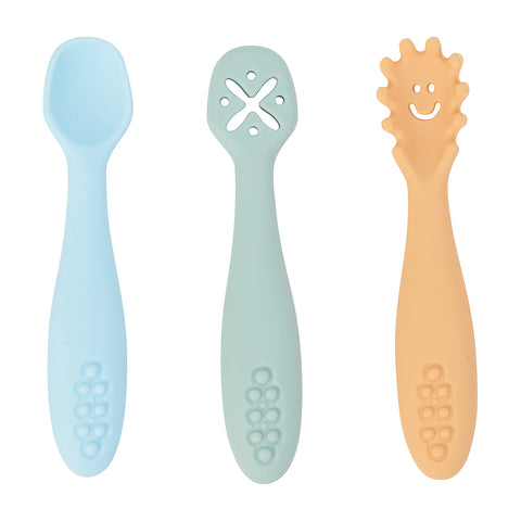 Annabel Trends / Silicone Cutlery Set (3pc) - Seaside