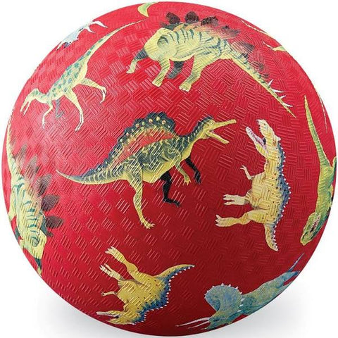 Crocodile Creek / 7” Playground Ball - Dinosaurs Red