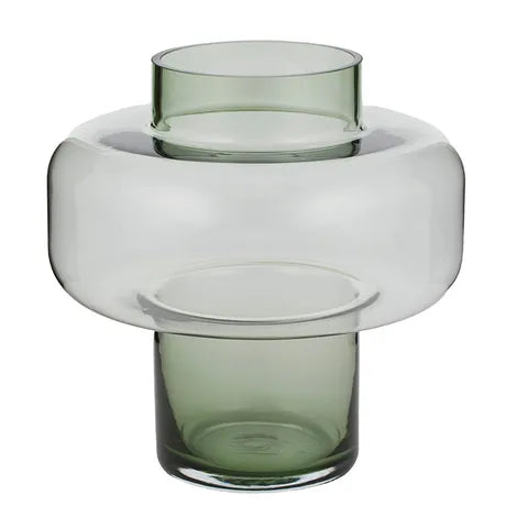 Coast To Coast / Sven Glass Vase (Wide) - Green