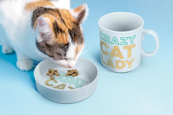 Fred / Bowl & Mug Set - Crazy Cat Lady