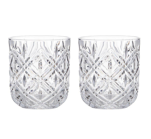 Davis & Waddell / Deluxe Double Old Fashion Tumblers (Set 2)