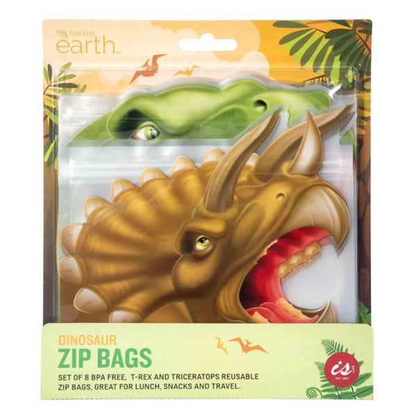IS / Reusable Zip Bags - Dinosaurs (Set 8)