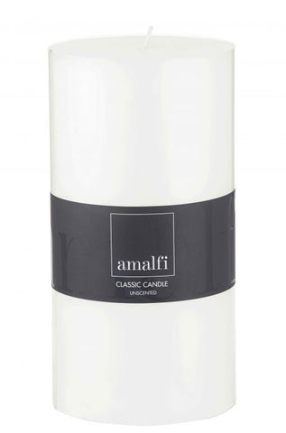 Amalfi / Classic White Pillar Candle (20x10x10cm)