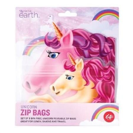 IS / Reusable Zip Bags - Unicorn Fantasy (Set 8)